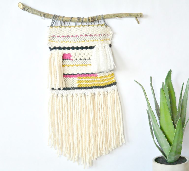 Lap Loom Woven Wall Hanging