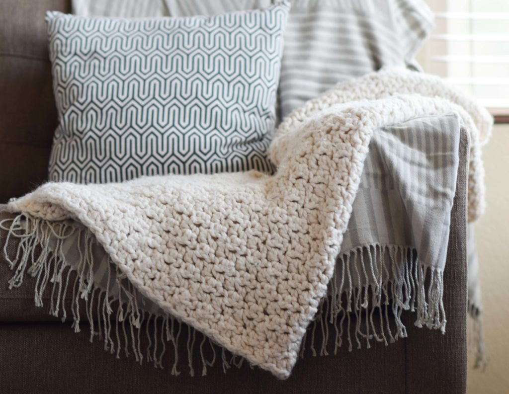 Chunky Icelandic Crochet Blanket Pattern – Mama In A Stitch Chunky crochet blanket with texture