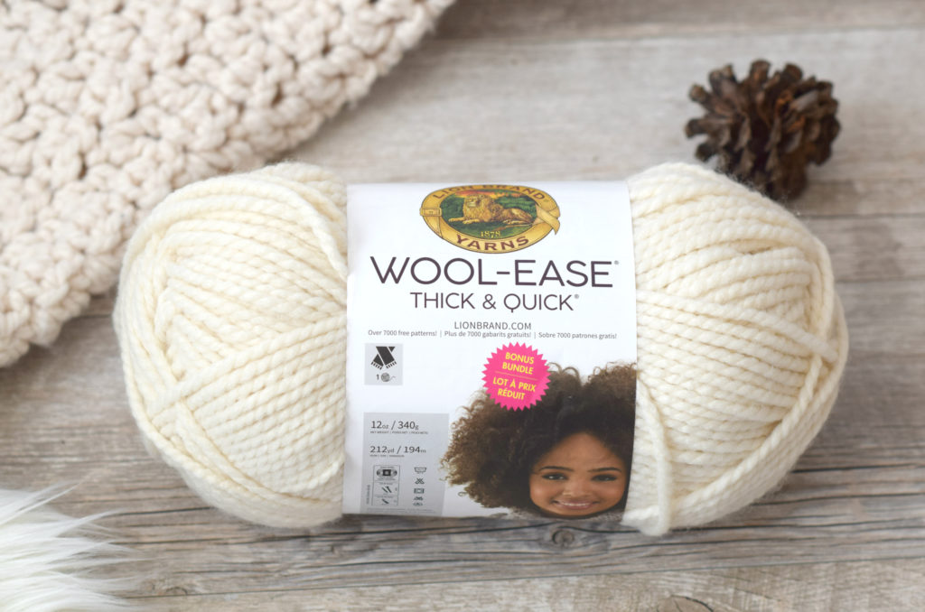 Lion Brand wool-ease thick and quick yarn