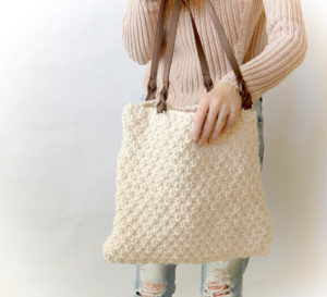 Aspen Knit Bag - Free Knitting Pattern Easy Purse