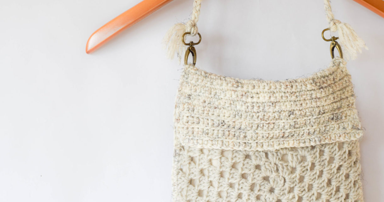 free crochet granny square bag patterns