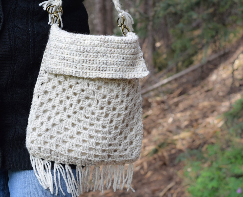 Boho Fringe Granny Square Crochet Purse – Mama In A Stitch