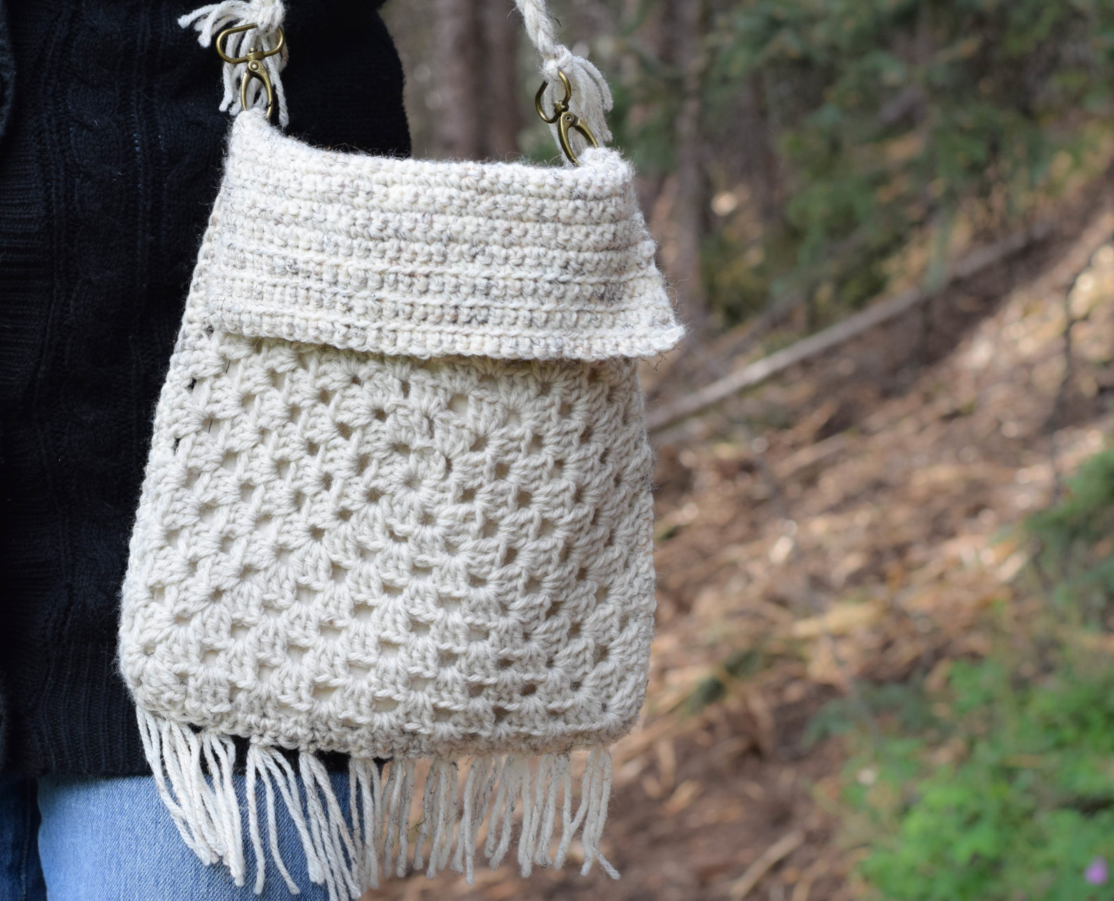 Boho Granny Square Market Bag pattern by tl.crochet