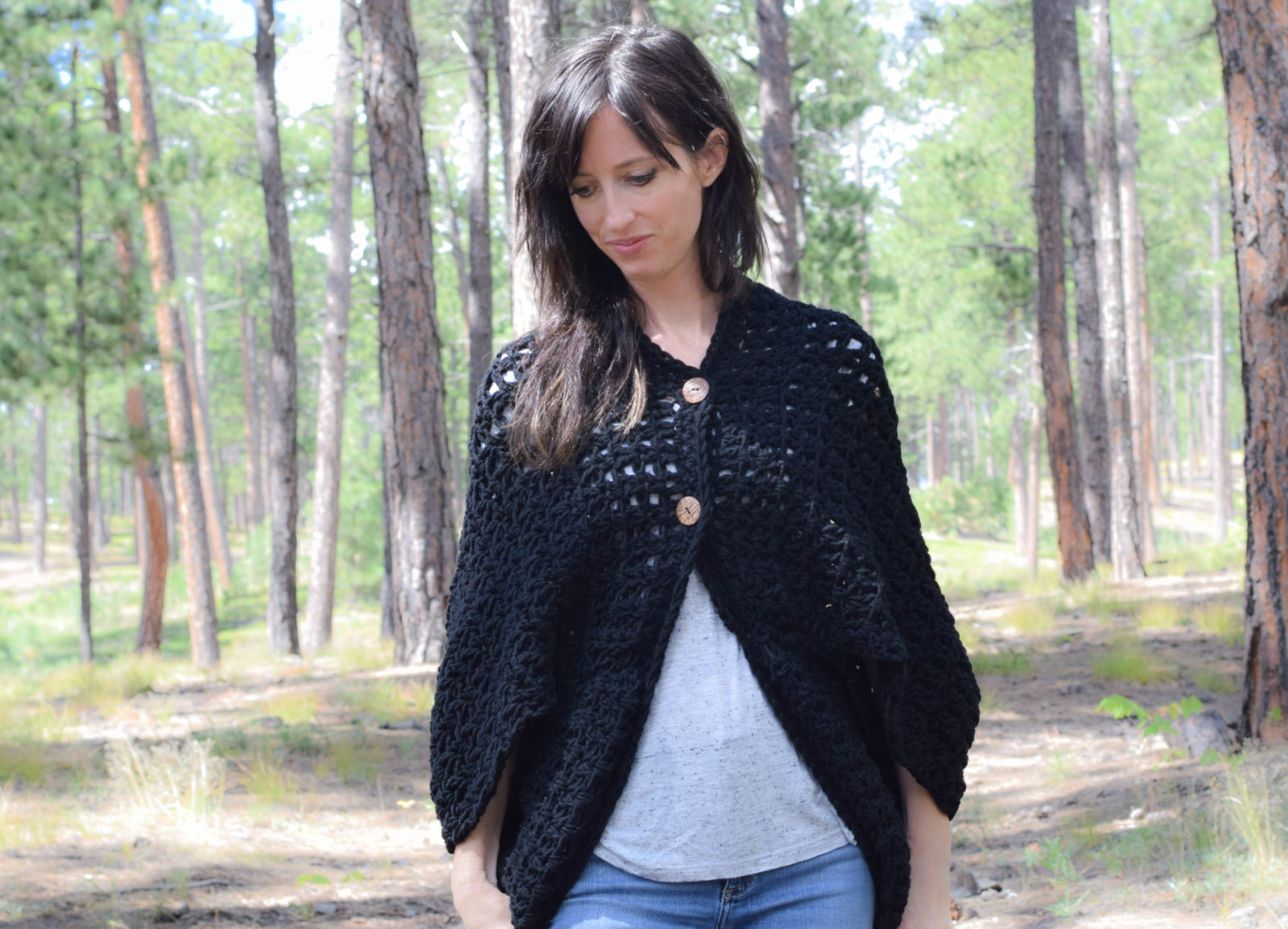 Easy Blanket Sweater Crochet Pattern – Mama In A Stitch