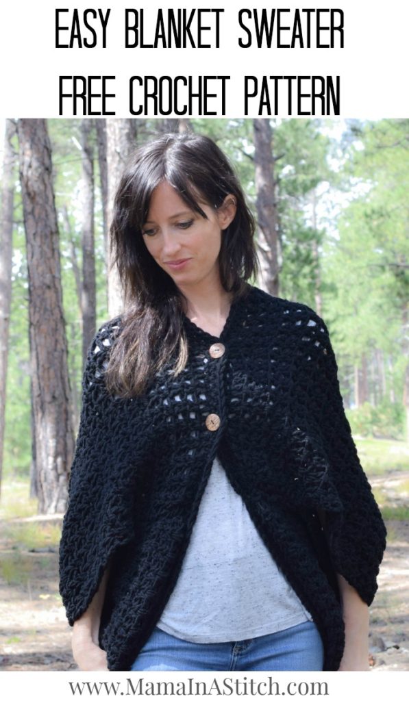 Easy Free Crochet Pattern Cacoon Sweater