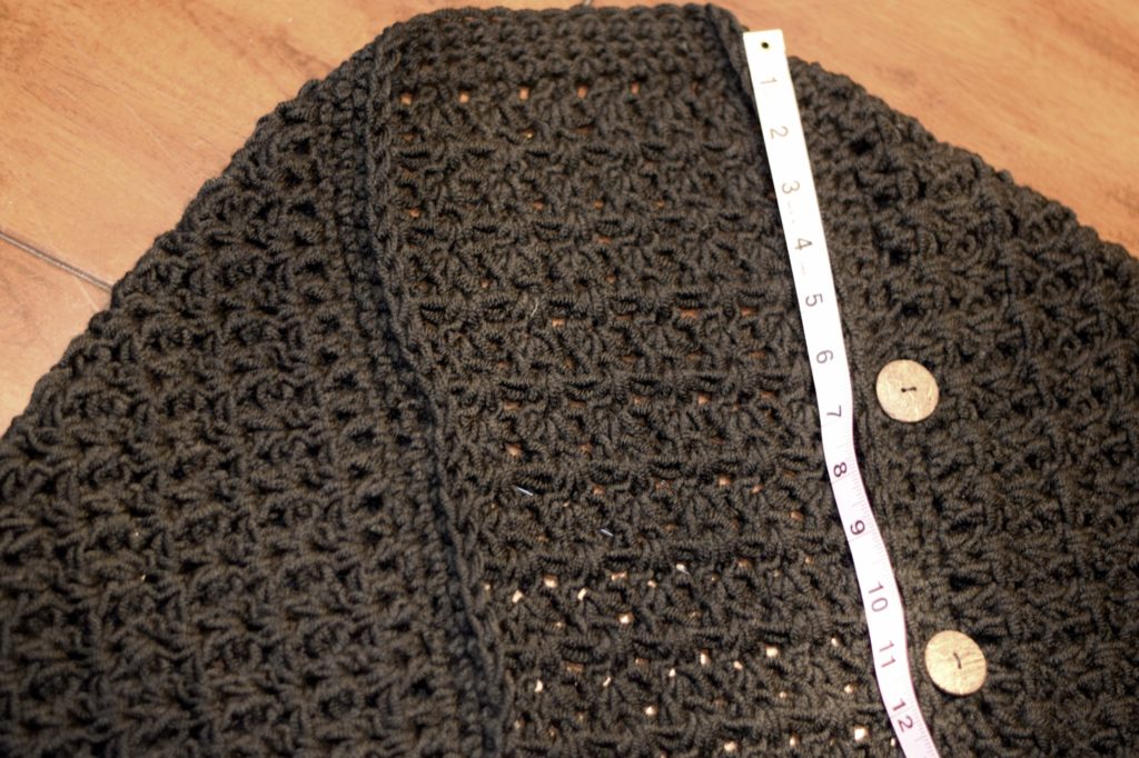 V Stitch Crochet Pattern Adding Buttons