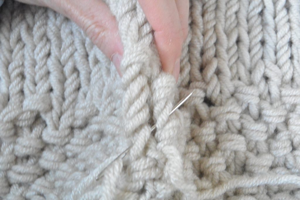 Easy Knit Blanket Sweater Pattern Mama In A Stitch