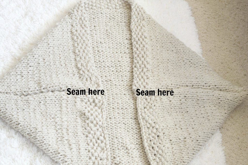 Easy Knit Blanket Sweater Pattern Mama In A Stitch