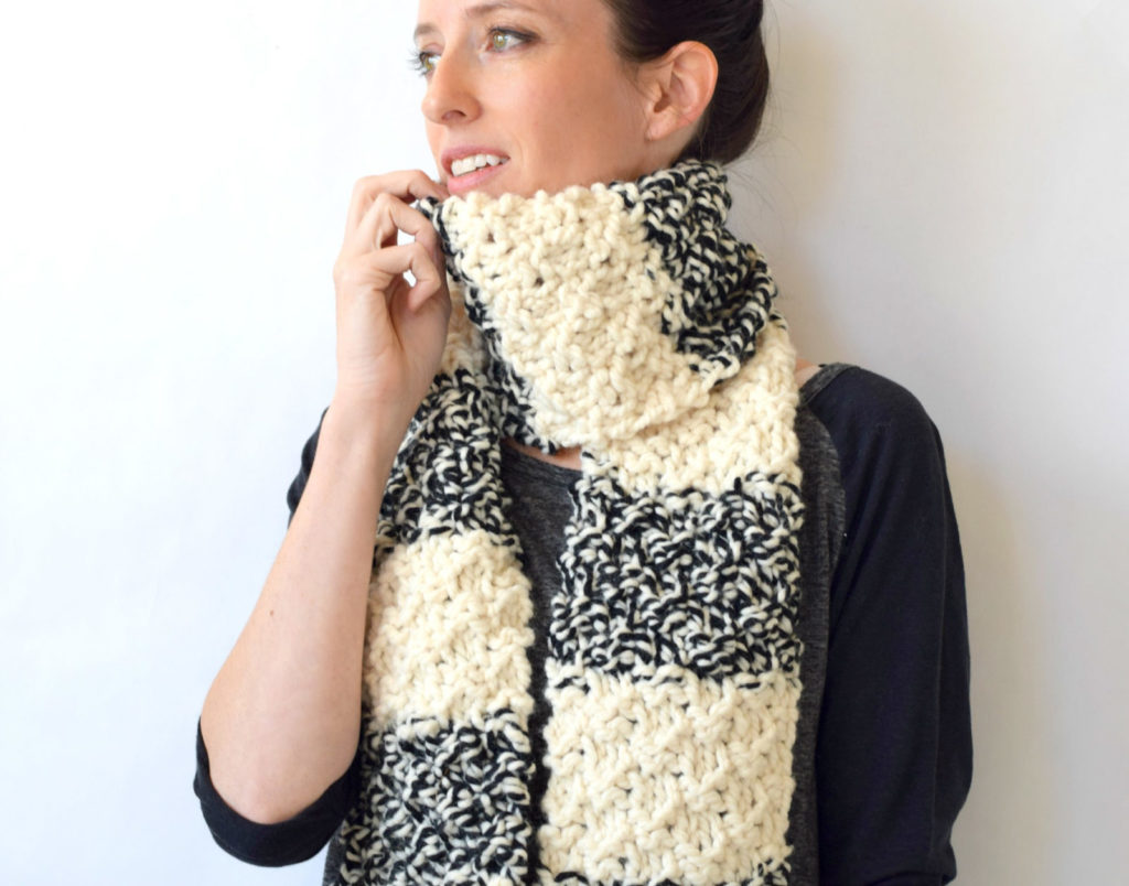 Winter Nights Easy Knit Scarf Pattern Mama In A Stitch