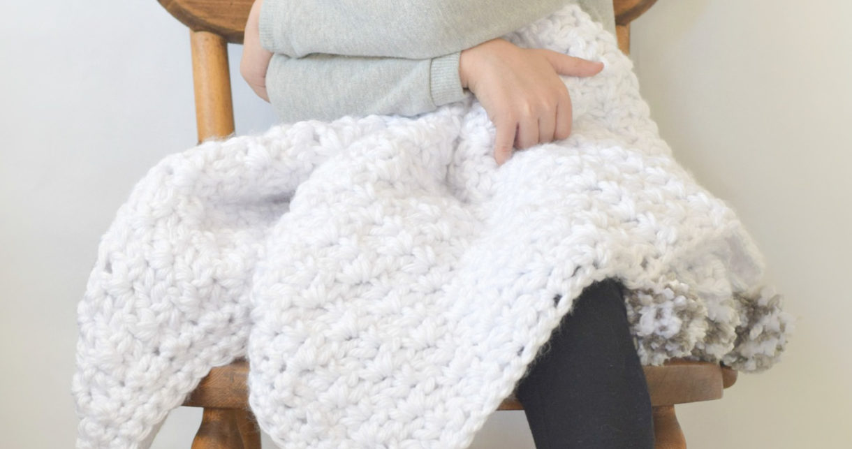 "The Loft" Pom Baby Blanket Mama In A Stitch