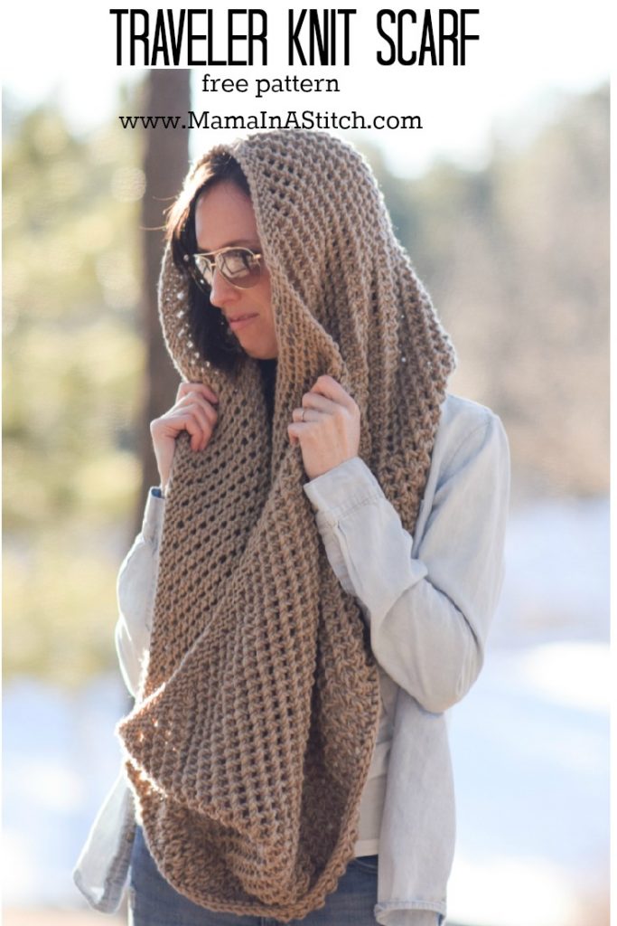 The Traveler Knit Infinicowl Scarf Pattern Mama In A Stitch