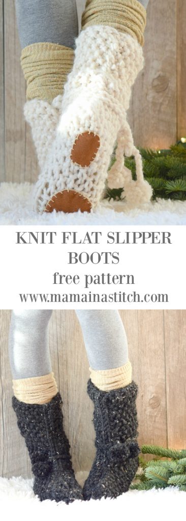 knit-flat-easy-knitting-pattern-slipper-boots