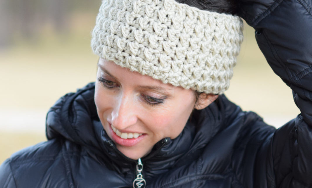 Messy Bun Ear Warmer Crochet Pattern 