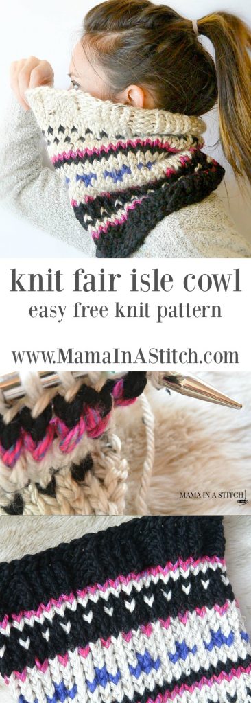 free-knitting-pattern-cowl-scarf-fair-isle