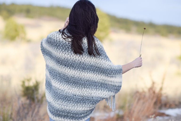 Light Frost Easy Blanket Sweater Crochet Pattern – Mama In A Stitch