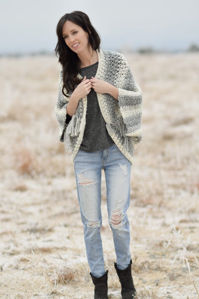 Light Frost Easy Blanket Sweater Crochet Pattern – Mama In A Stitch