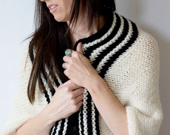 Classic Stripe Easy Knit Sweater (Blanket Sweater)