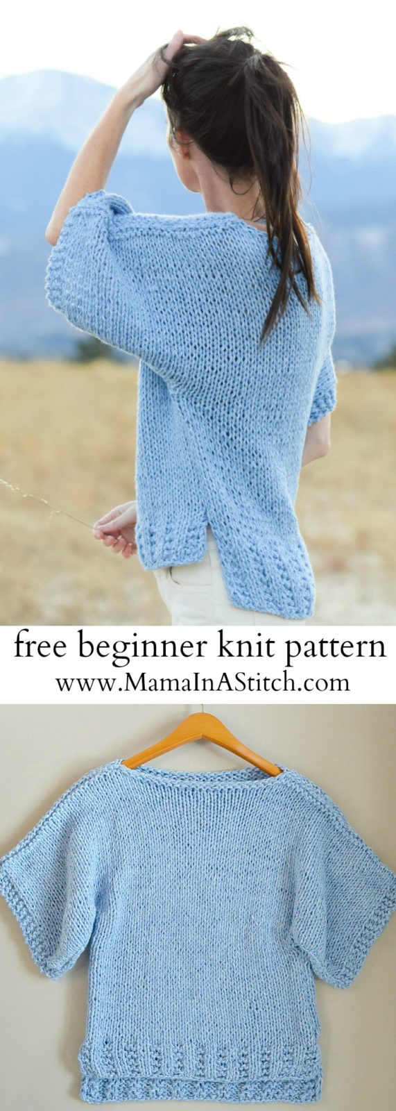 free easy jumper knitting patterns