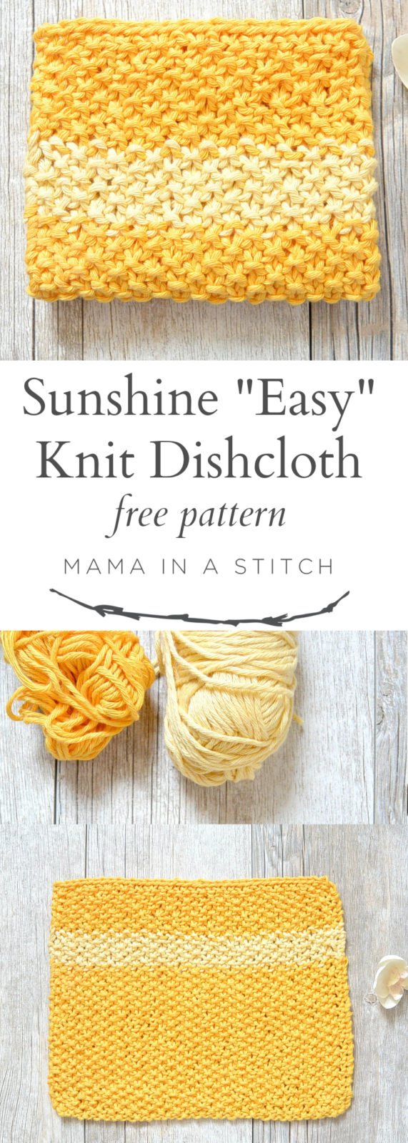 Easy Knit Washcloth Pattern