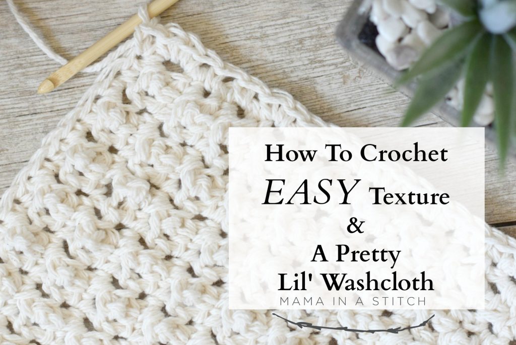 Basic Beginner Easy Crochet Washcloth Pattern – Mama In A Stitch