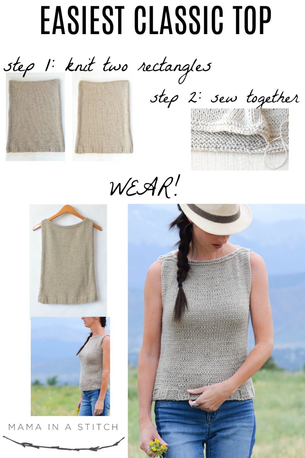 Easiest Classic Knit Top Pattern – Mama In A Stitch