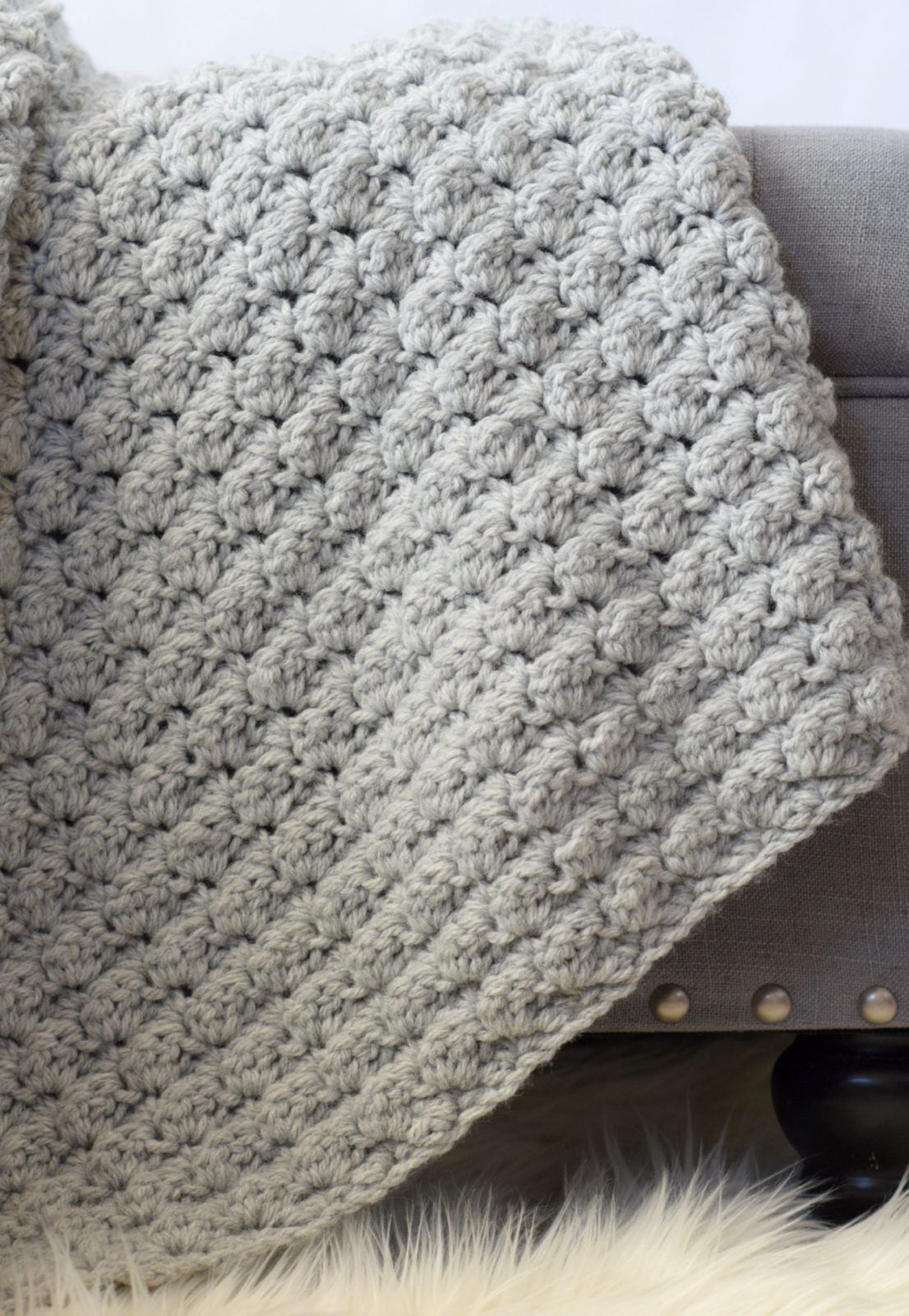 Simple Crocheted Blanket Go   To Pattern – Mama In A Stitch