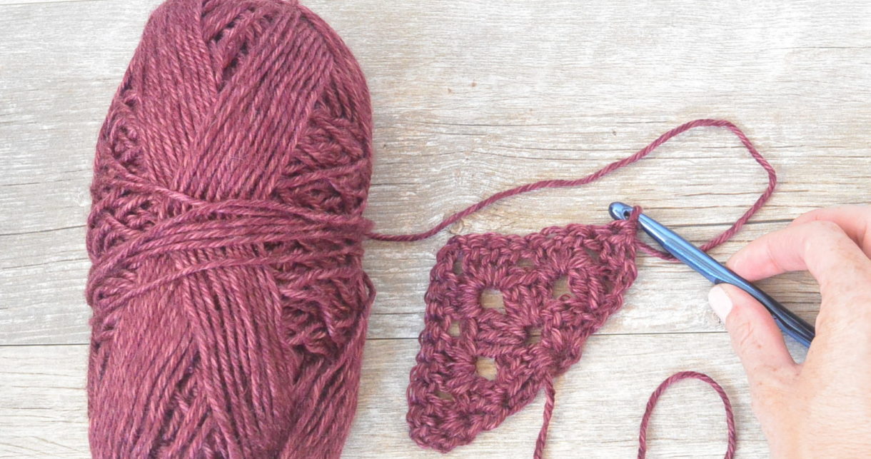 granny square triangle shawl pattern