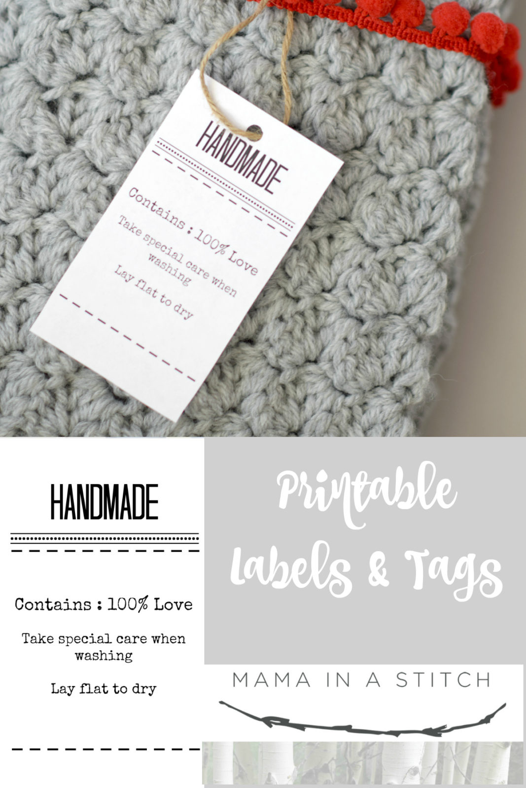 100% WOOL (MADE IN USA) - Garment Care Label