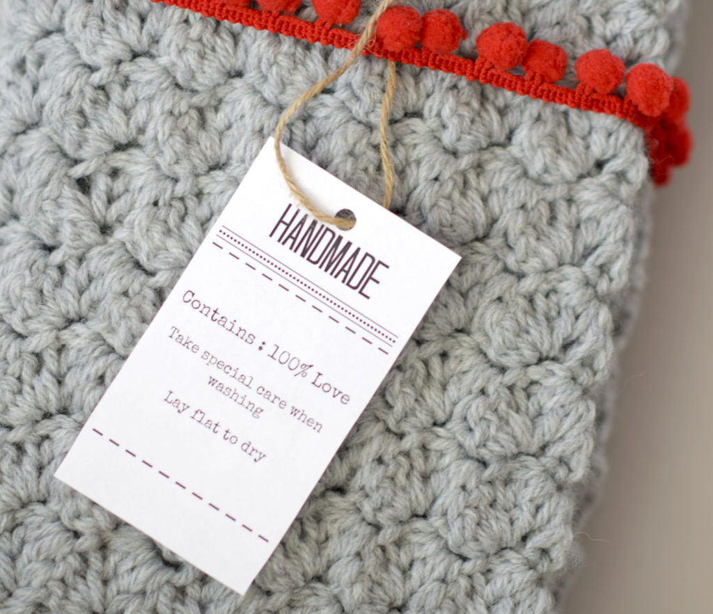 Free Printable Knitting Care Tags