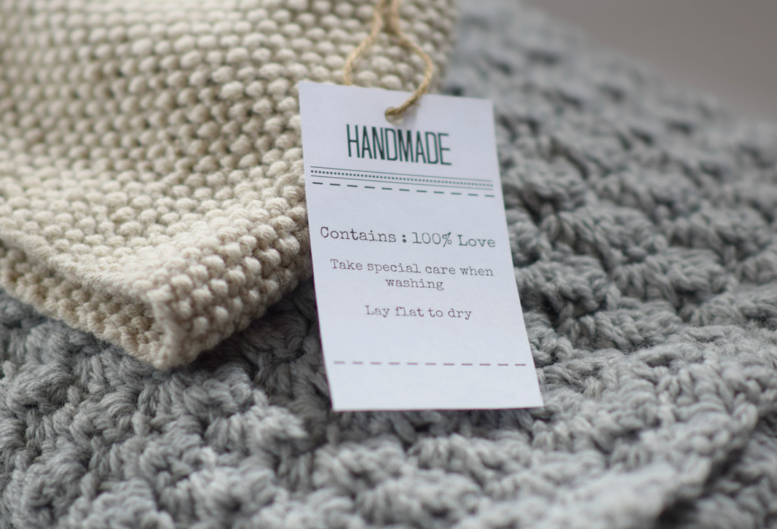 Crochet Tags for Handmade Items 