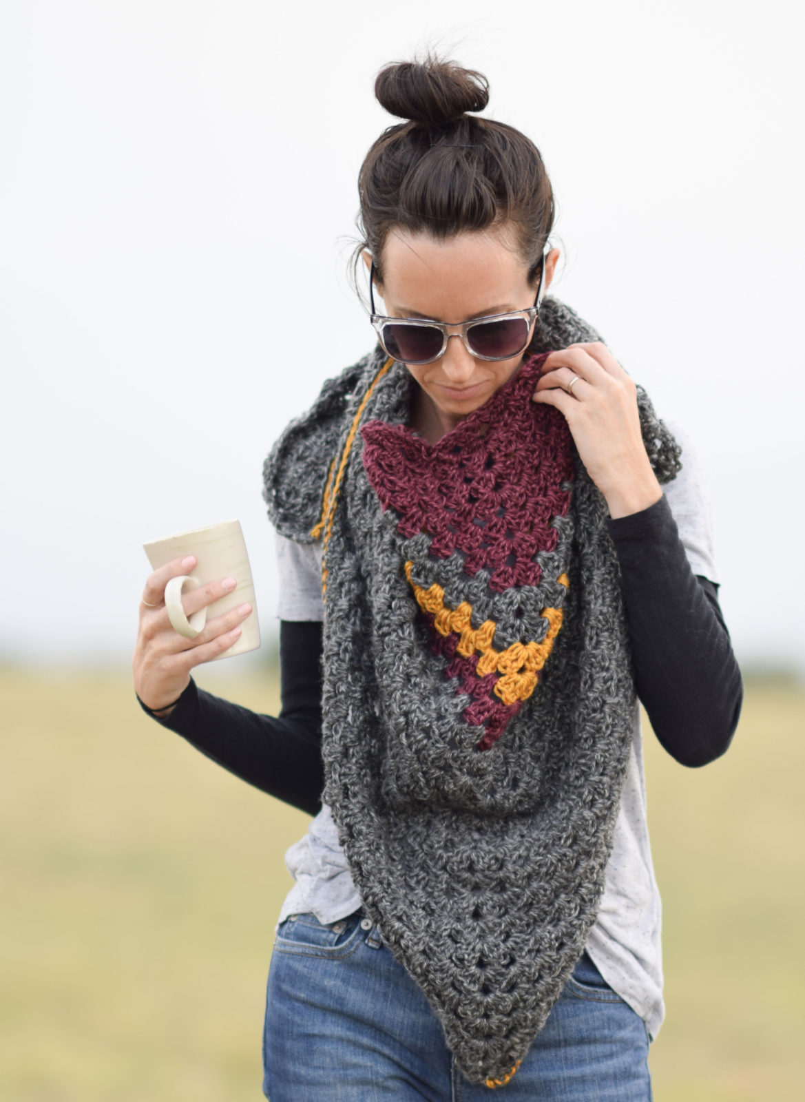 Smoky Mountains Crochet Triangle Wrap Mama In A Stitch