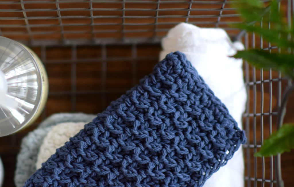 How to Crochet a Textured Dishcloth [Easy Dishcloth Crochet Pattern]