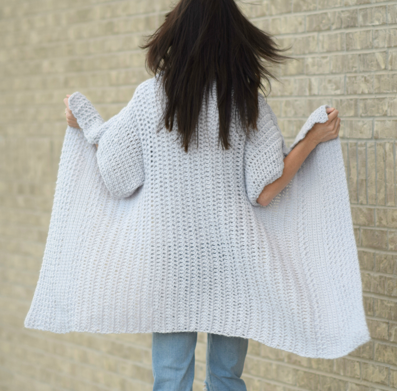 Cascading Kimono Cardigan Crochet Pattern – Mama In A Stitch