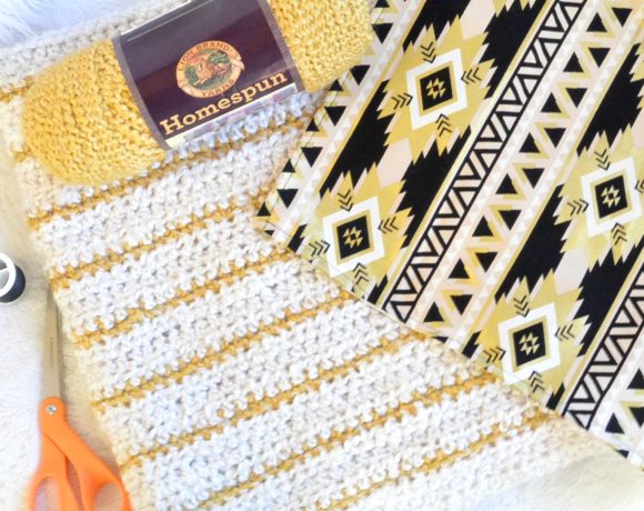 How To Line Knit Projects and Crochet