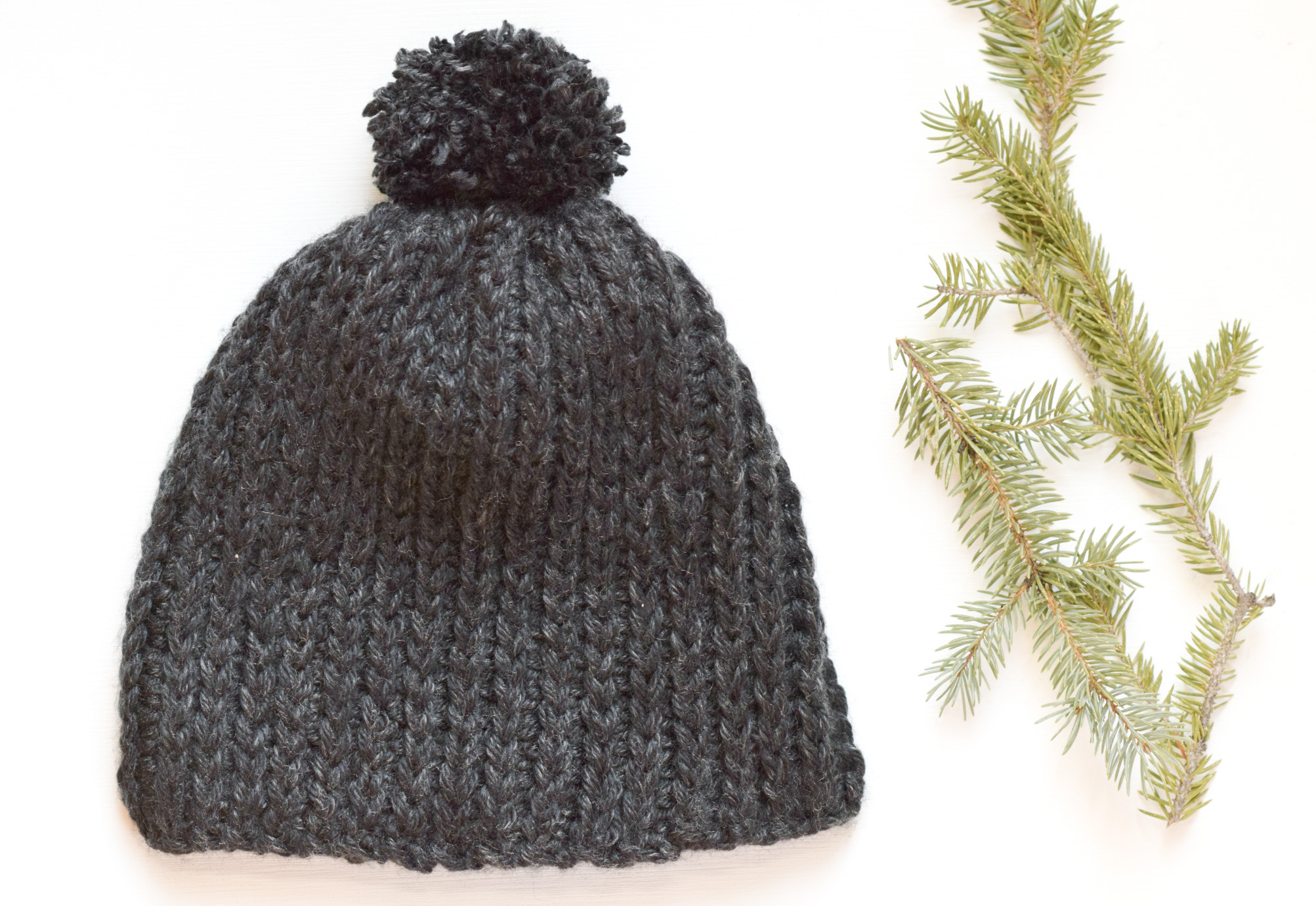 Easy Crochet Hat Pattern - Chunky Ribbed Beanie