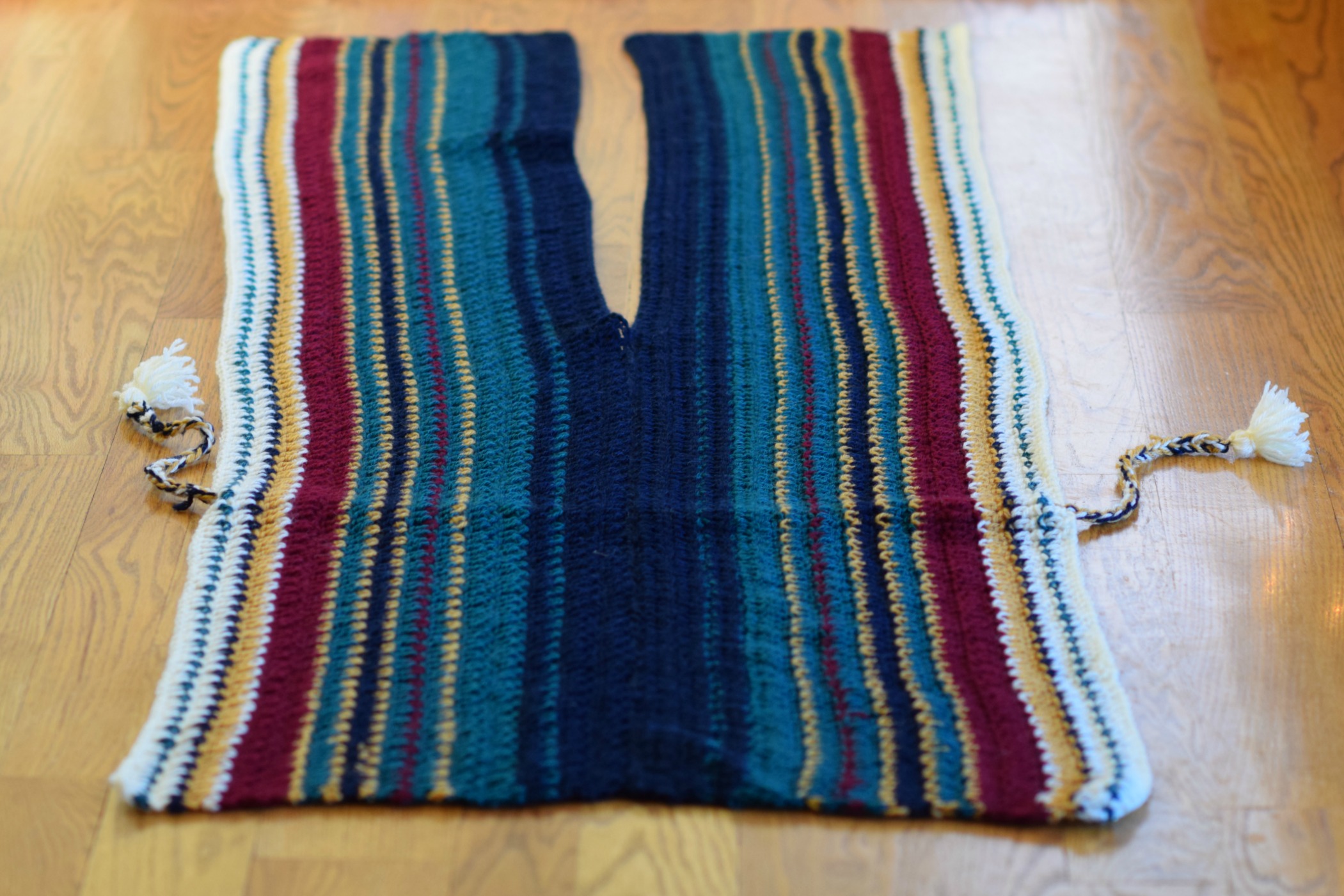 All The Colors Serape Crocheted Ruana Pattern Mama In A