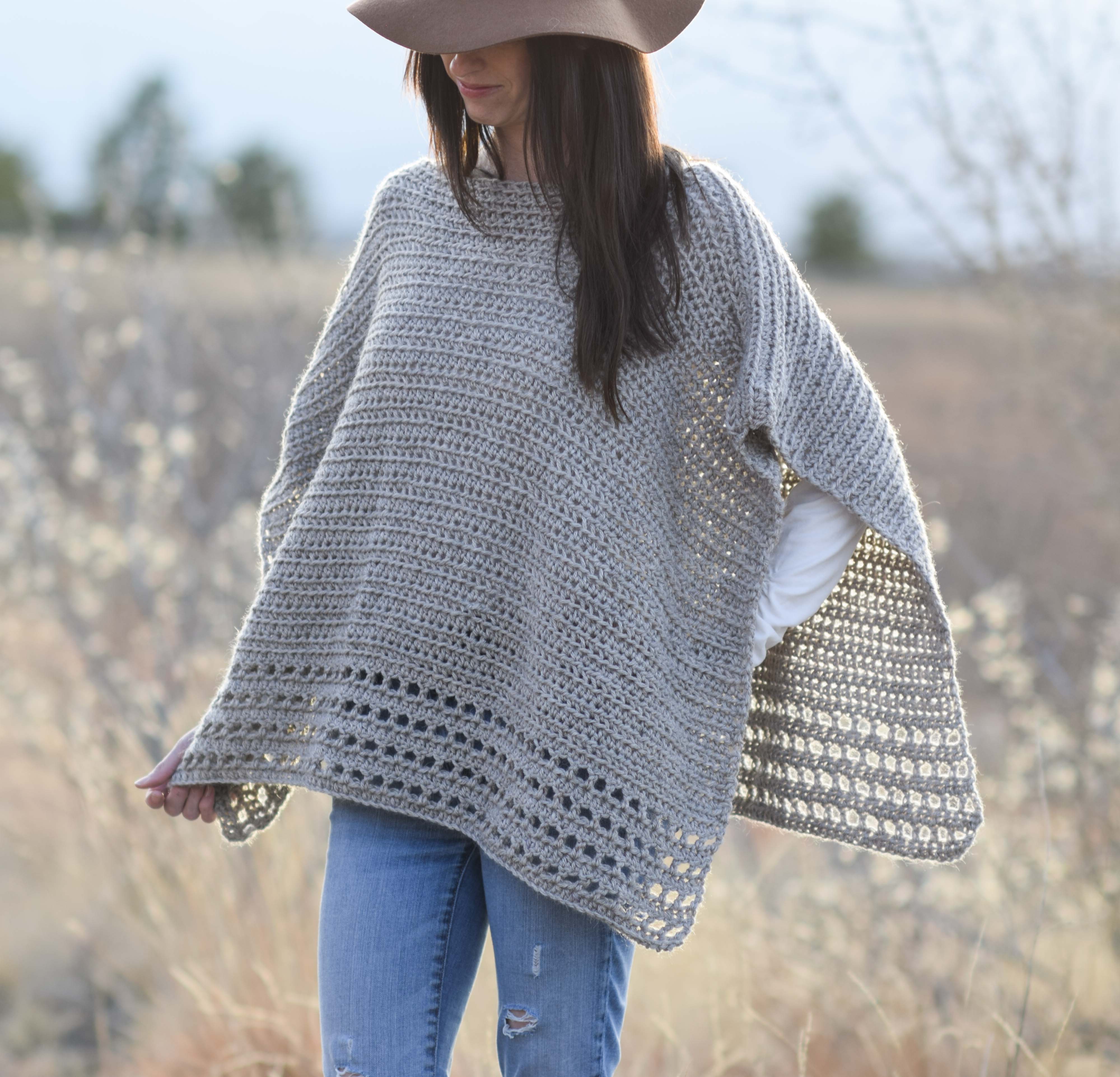 Light Alpaca Poncho Crochet Pattern – Mama In Stitch