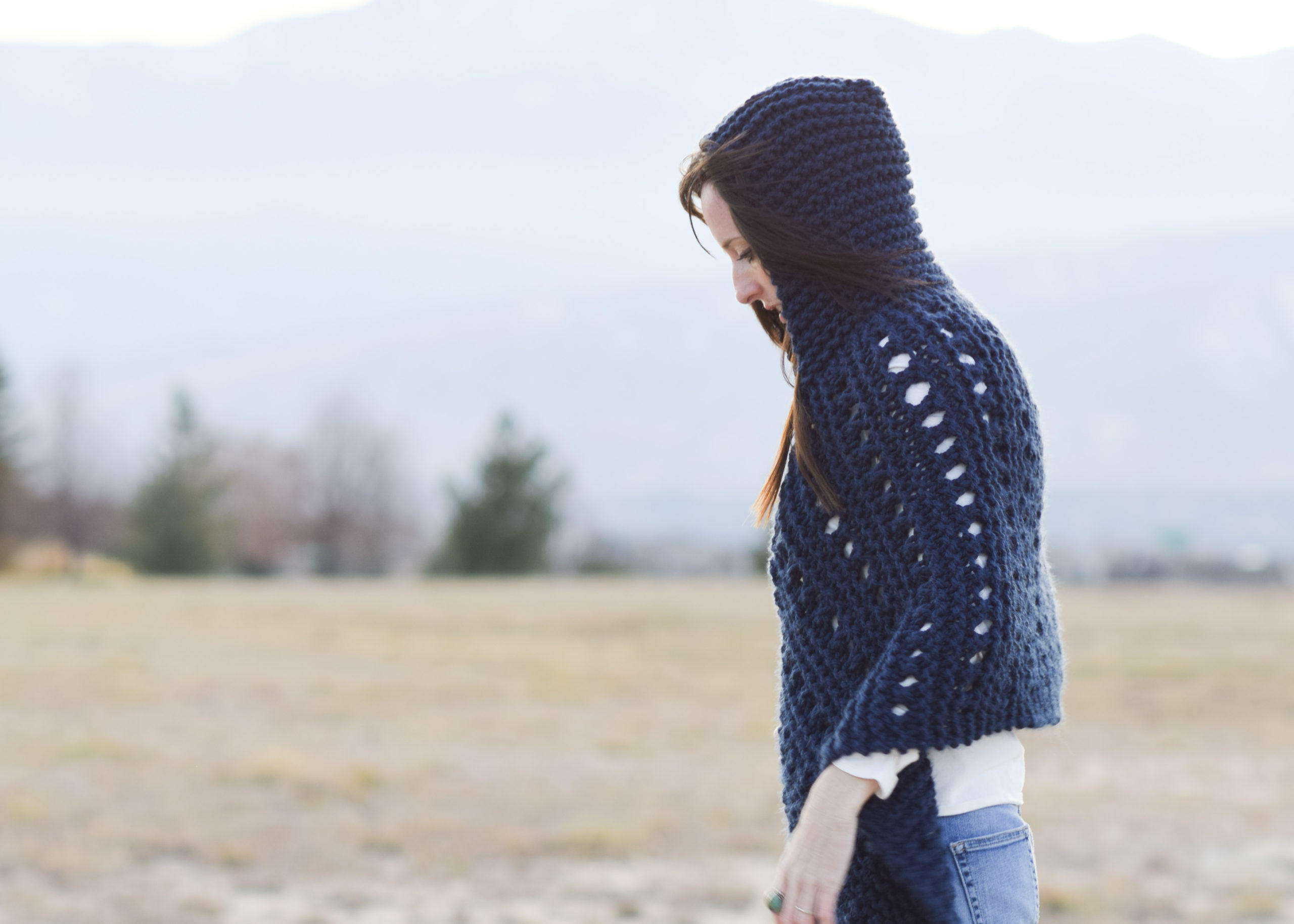 Hooded Knit Adak Wrap Pattern