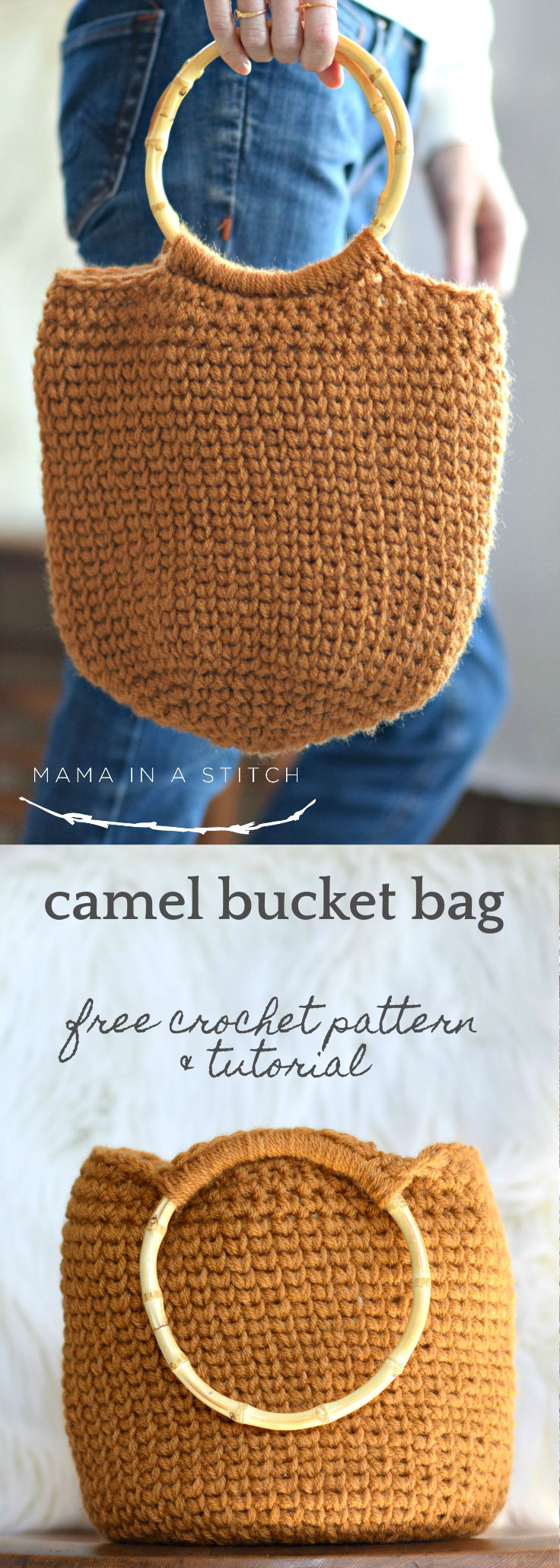 Camel Bucket Bag - Crocheted Bag Pattern – Mama In A Stitch