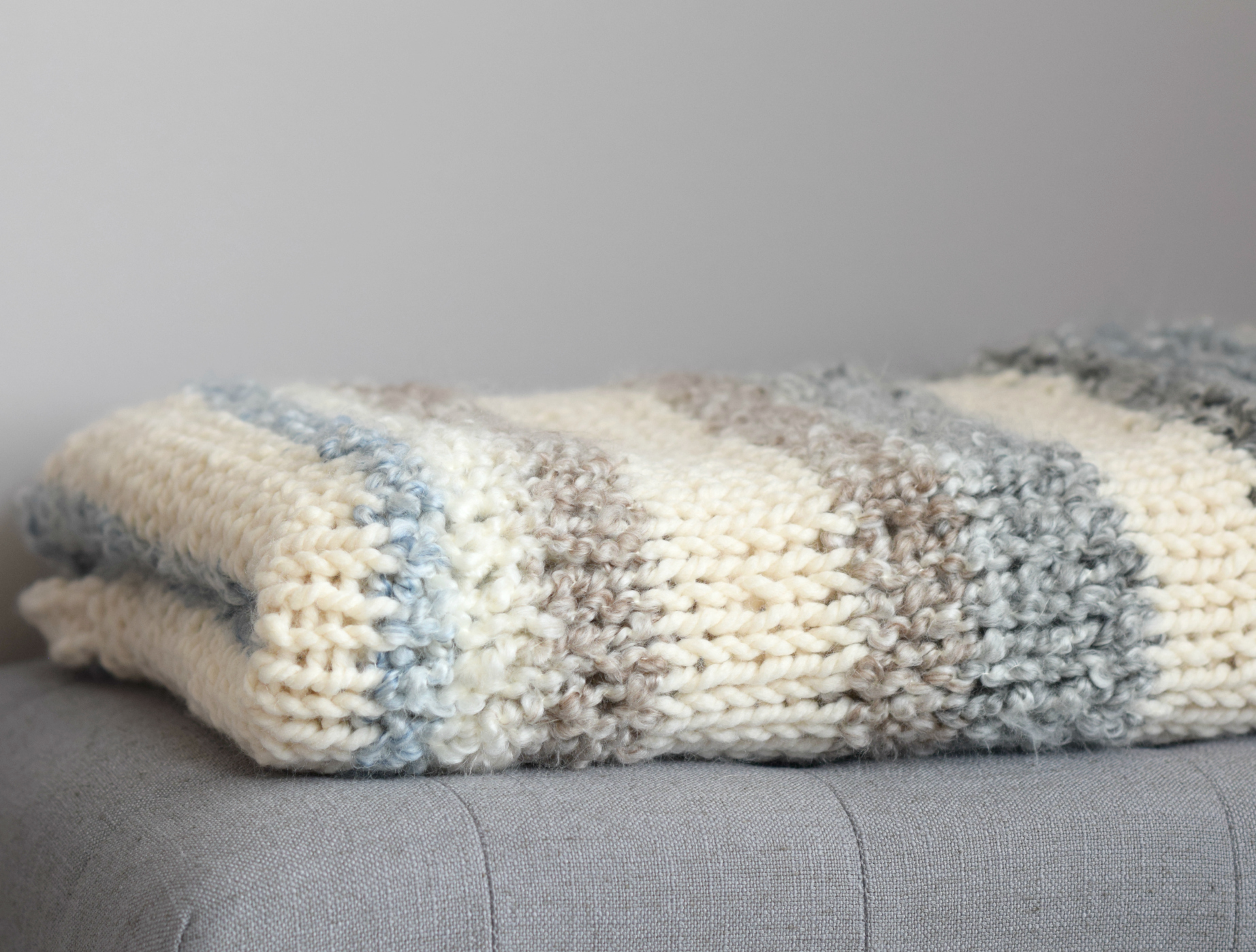 Cuddly Quick Knit Throw Blanket Pattern Mama In A Stitch