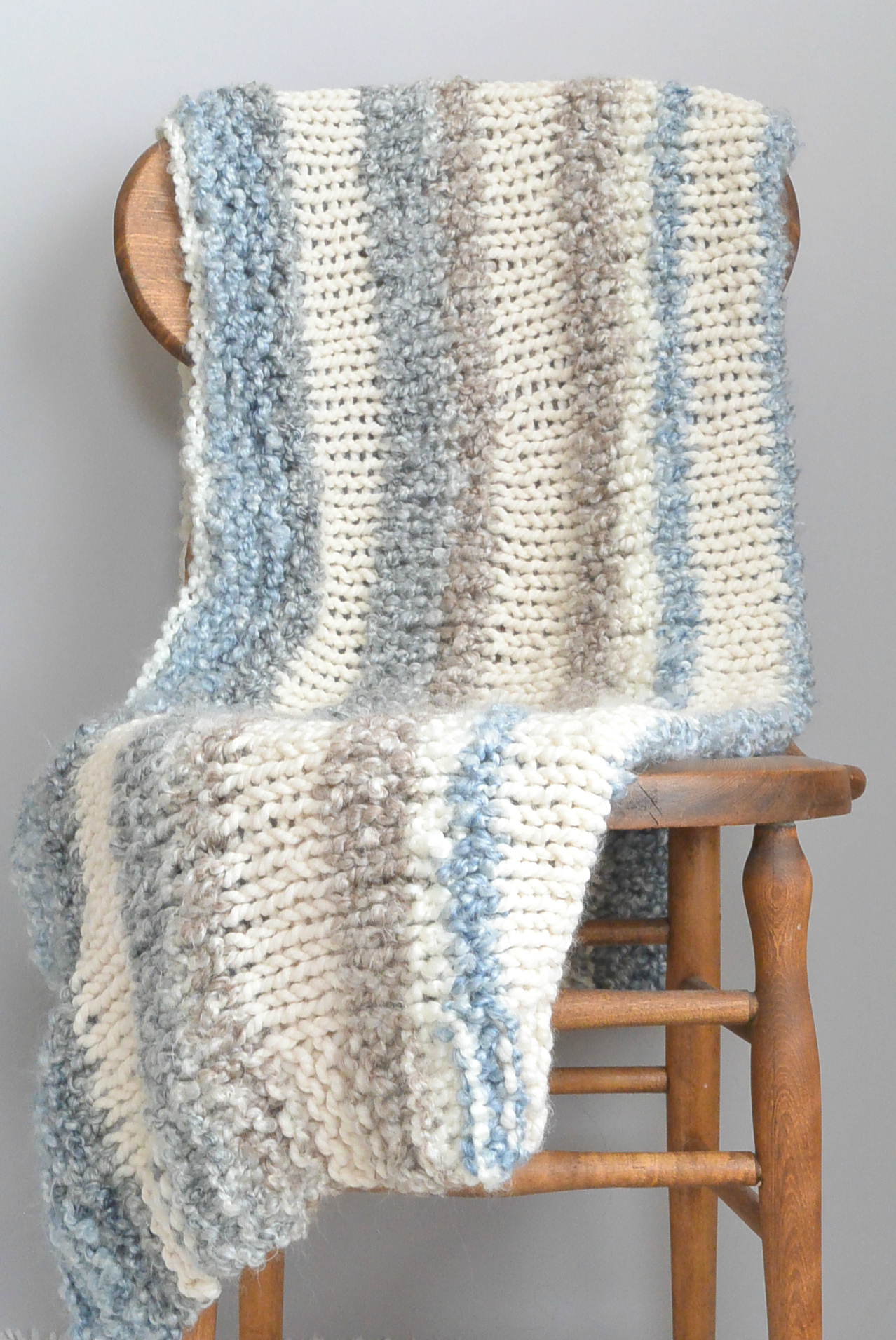 How To Loom Knit a Blanket Or Afghan In a Cable Knit Pattern 