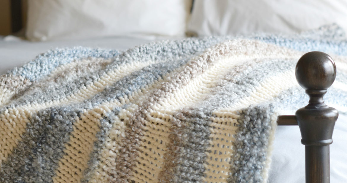 Cuddly Quick Knit Throw Blanket Pattern Mama In A Stitch