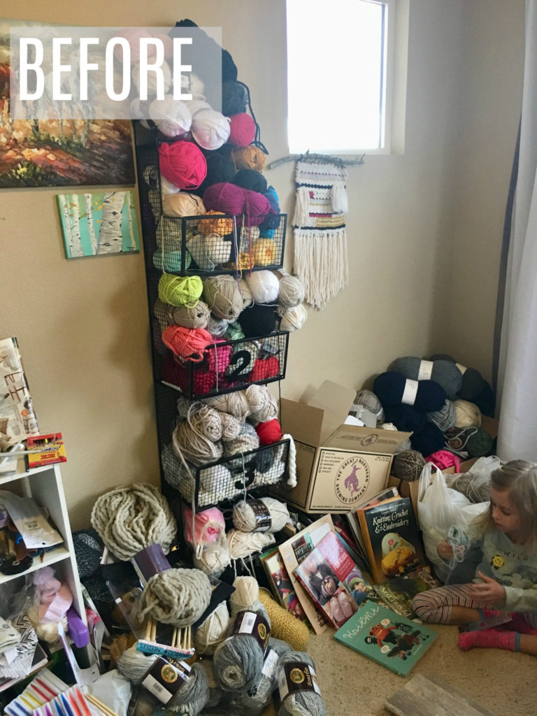 DIY yarn storage. - Clean.