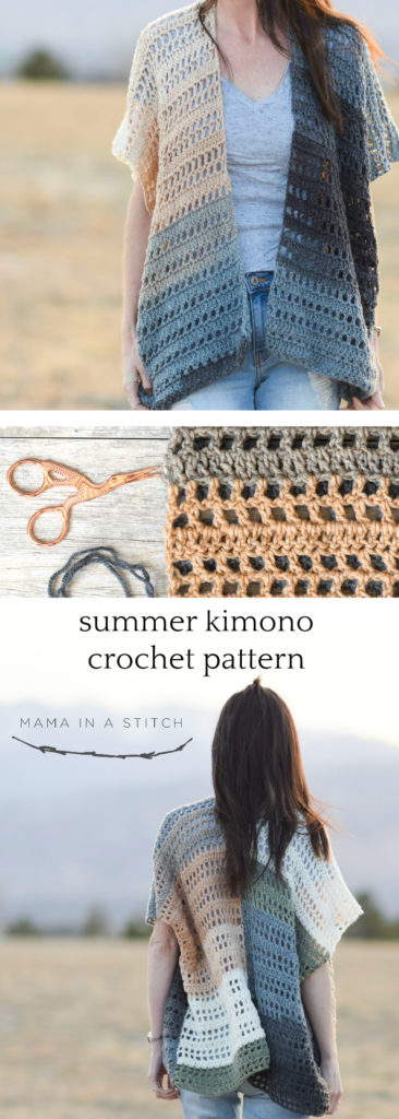 Barcelona Summer Crocheted Kimono Cardigan Pattern – Mama In A Stitch