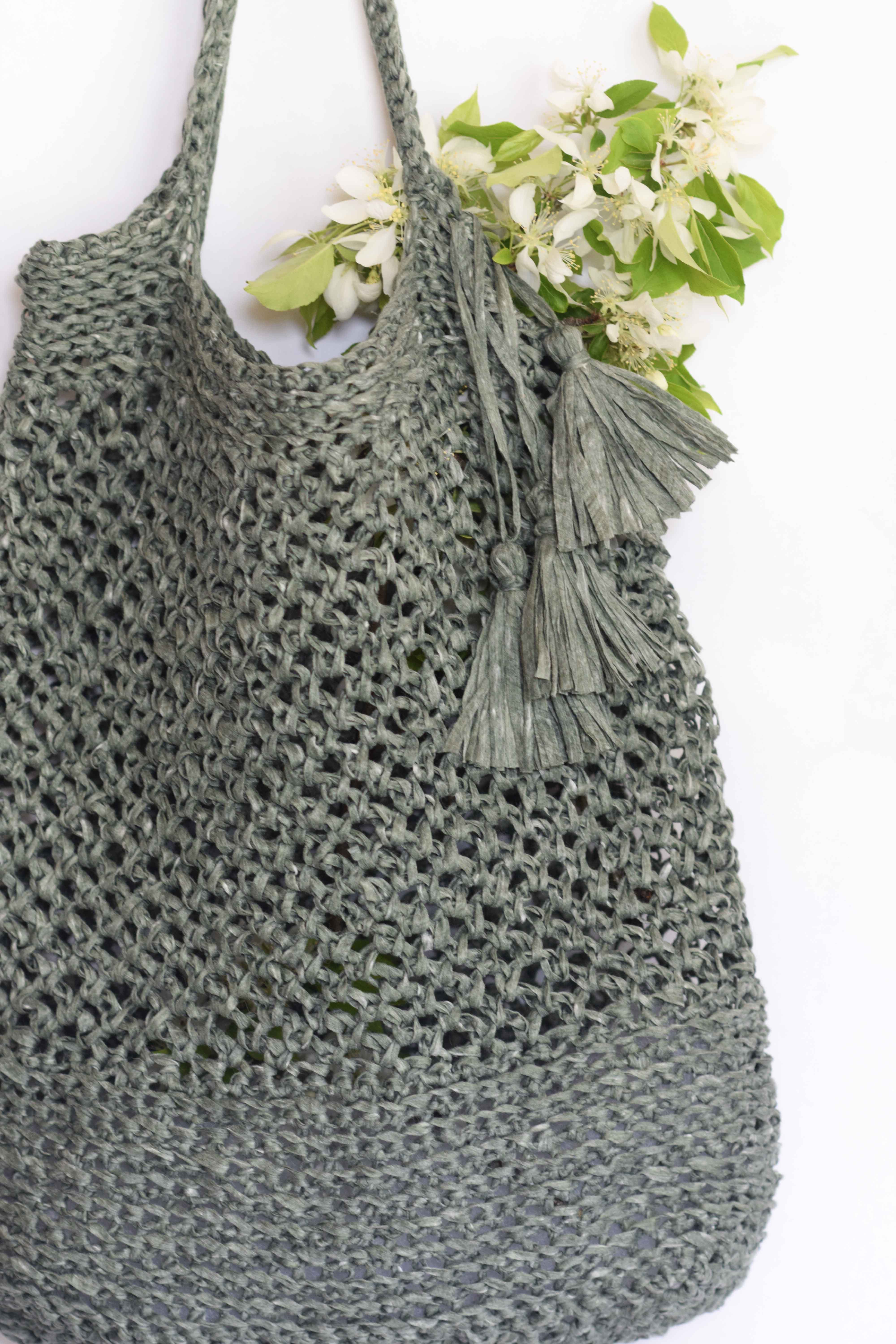 Crochet Grocery Bag Free Pattern - Ava Crochet