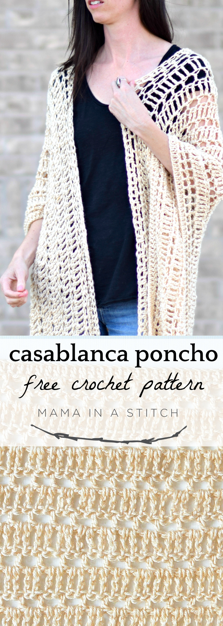 Casablanca Summer Poncho Crochet Pattern