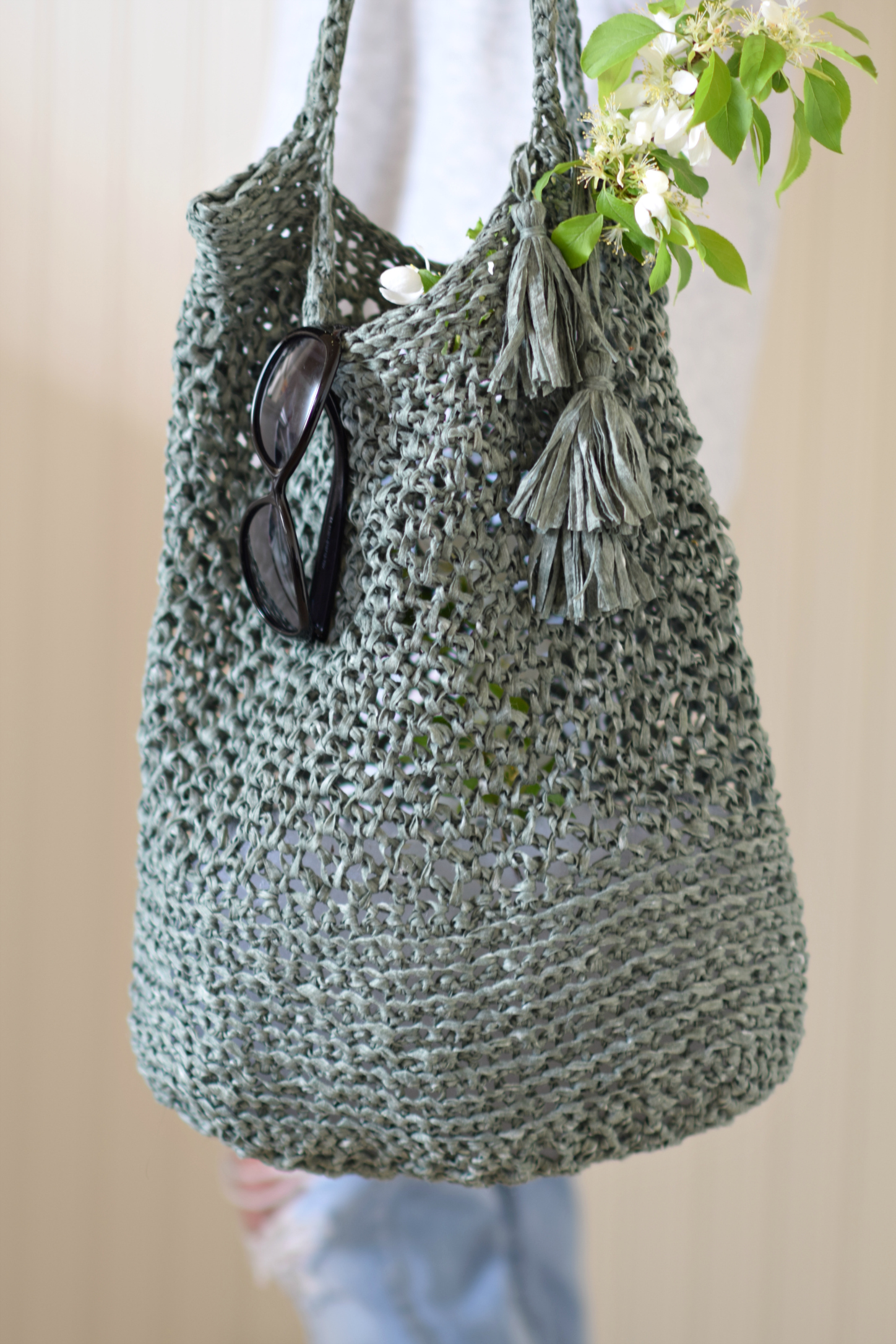 How To Crochet A Market Tote "Palmetto Tote Pattern" – Mama In A Stitch