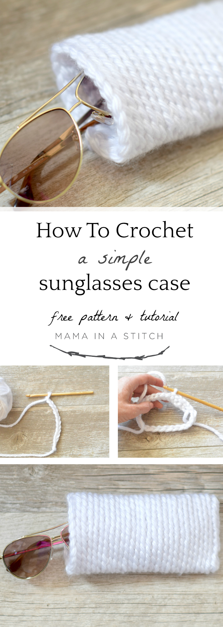How To Crochet A Sunglasses Case