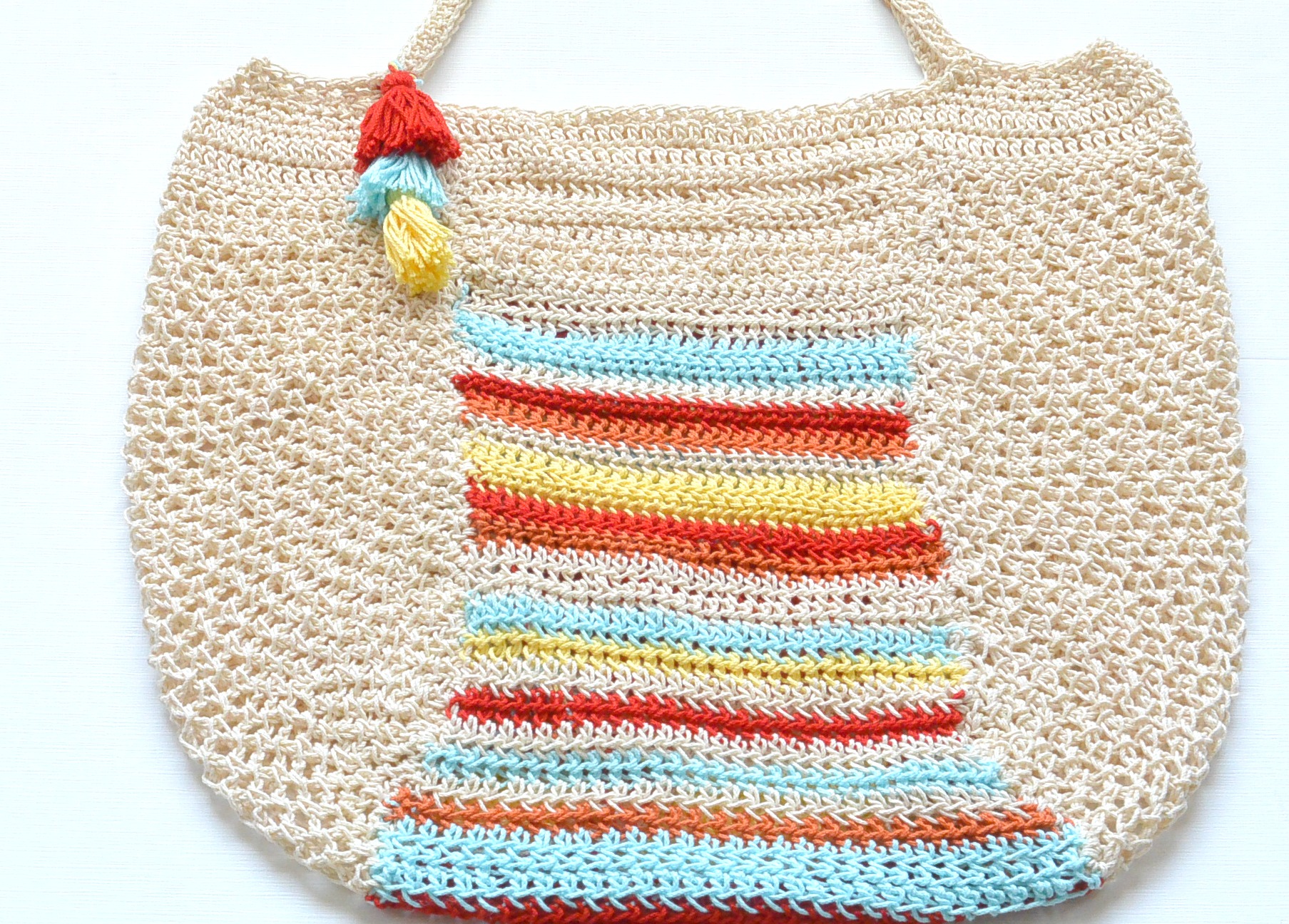 crochet work bag