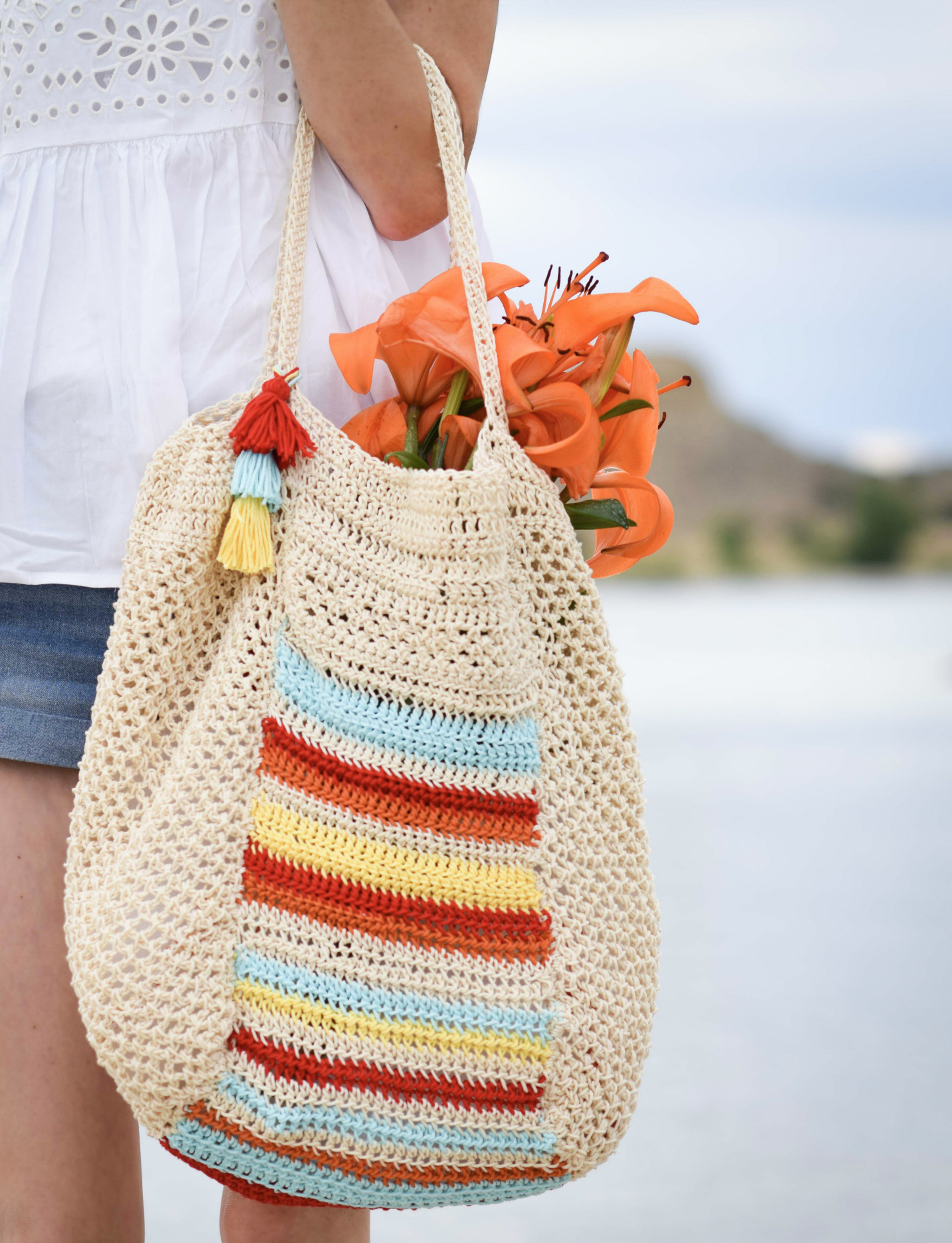 Caribe Big Crocheted Bag Pattern – Mama In A Stitch